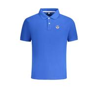 North Sails Blue Cotton Men Polo Shirt - M