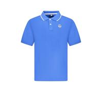 North Sails Blue Cotton Men Polo Shirt - XXL