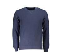North Sails Blue Cotton Men Sweater - M