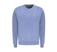 North Sails Blue Cotton Men Sweater - S