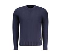 North Sails Blue Cotton Men Sweater - S