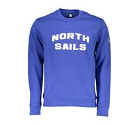 North Sails Blue Cotton Men Sweater - XL