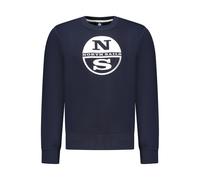 North Sails Blue Cotton Men Sweatshirt - L