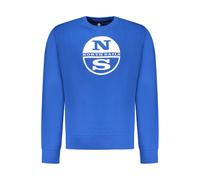 North Sails Blue Cotton Men Sweatshirt - XL
