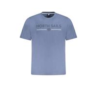 North Sails Blue Cotton Men T-Shirt - 3XL