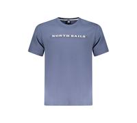 North Sails Blue Cotton Men T-Shirt - 3XL