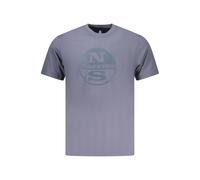 North Sails Blue Cotton Men T-Shirt - L