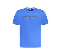 North Sails Blue Cotton Men T-Shirt - L