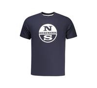 North Sails Blue Cotton Men T-Shirt - M