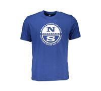 North Sails Blue Cotton Men T-Shirt - M