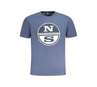 North Sails Blue Cotton Men T-Shirt - XL
