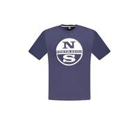 North Sails Blue Cotton Men T-Shirt - XXL