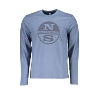 North Sails Blue Cotton Men T-Shirt - XXL