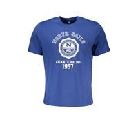North Sails Blue Cotton Men T-Shirt - XXL