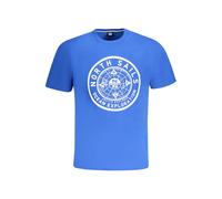 North Sails Blue Cotton Men TShirt - 3XL