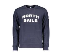 North Sails Blue Cotton Men's Sweatshirt - XL
