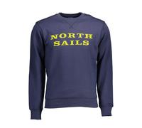 North Sails Blue Cotton Men's Sweatshirt - XXL