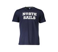 North Sails Blue Cotton Men's T-Shirt - L
