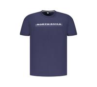 North Sails Blue Cotton Men's T-Shirt - XL