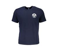 North Sails Blue Cotton T-Shirt - XXL