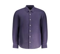North Sails Blue Linen Men Shirt - M