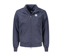 North Sails Blue Polyamide Men Jacket - S