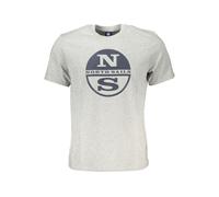 North Sails Brown Cotton Men T-Shirt - M