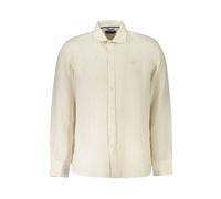 North Sails - Camicia a righe in lino con colletto francese - - Shirts - Uomo - Beige - S