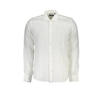 North Sails - Camicia elegante in lino bianco - - Shirts - Uomo - Bianco - L