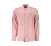 North Sails - Camicia in Lino a Righe - - Shirts - Uomo - Rosso - S