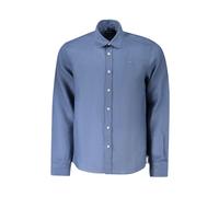 North Sails - Camicia in lino blu con colletto italiano - - Shirts - Uomo - Blu - M