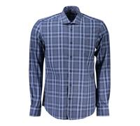 North Sails, ,Shirts ,Uomo ,Blu ,XL Camicia blu in cotone a quadri