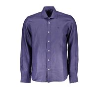 North Sails, ,Shirts ,Uomo ,Blu ,L Camicia elegante in lino blu