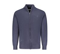 North Sails - Cardigan in Nylon Blu con Ricamo - - Knitwear - Uomo - Blu - L