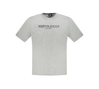 North Sails - Cotton T-Shirt - -Tops -Uomo -Grigio -M