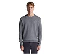 North Sails Crewneck 12 GG Maglione, Medium Grey Melange, Large Uomo