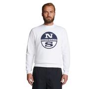North Sails Crewneck Sweatshirt W/Graphic Maglia di Tuta, White, XX-Large Uomo