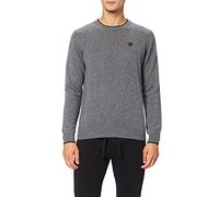 North Sails Crewneck W/Tipping 12 GG Maglione, Medium Grey Melange, X-Large Uomo