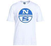North Sails Crisp White Logo Cotton T-Shirt - L