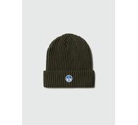 North Sails Cuffia berretta beanie hat costa inglese ricamo patch 623285 verde forest
