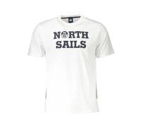 North Sails - Elegante maglietta bianca con stampa - - Tops - Uomo - Bianco - M