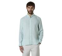 North Sails Faded Striped Linen Shirt M - camicia a maniche lunghe - uomo White/Green M