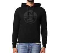 Felpa North Sails Big Logo Hoodie Hoodie Uomo Cotone Nero