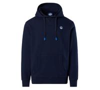 NORTH SAILS Felpa con Cappuccio Uomo con Mini Logo e Tasca a Marsupio (Blu Navy, XXL)