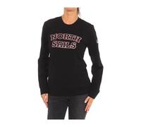 North Sails - Felpa Girocollo a Coste - - Sweatshirts & Hoodies - Donna - Nero - M