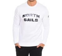 North Sails Felpa girocollo a maniche lunghe 9024170 Cotone Bianco XL