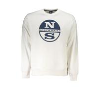 North Sails - Felpa Bianca a Maniche Lunghe con Girocollo - - Sweatshirts & Hoodies - Uomo - Bianco - S