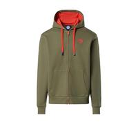 NORTH SAILS Felpa Hoodie con Zip e Logo Applicato