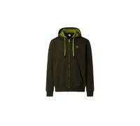 North Sails Felpa Hoodie con zip e logo ricamato Cappuccio Cotone Uomo Verde