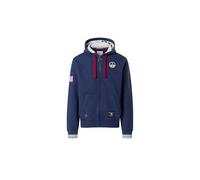 Felpa North Sails Archive Full Zip Hoodie Con Cappuccio Uomo Cotone Blu